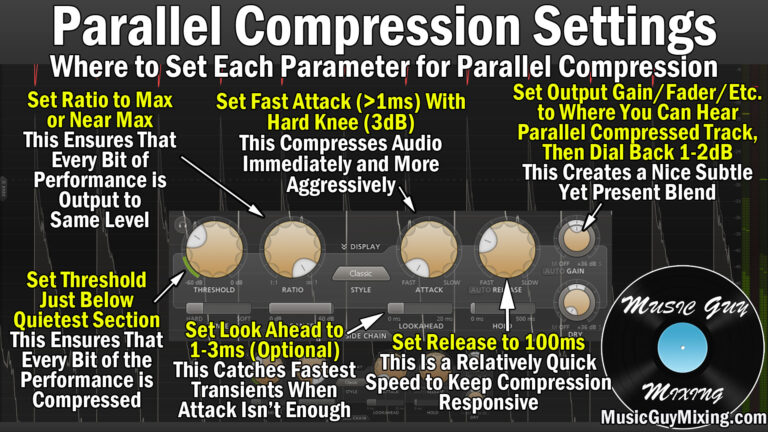 How to Use Parallel Compression - The Best Settings - Music Guy Mixing