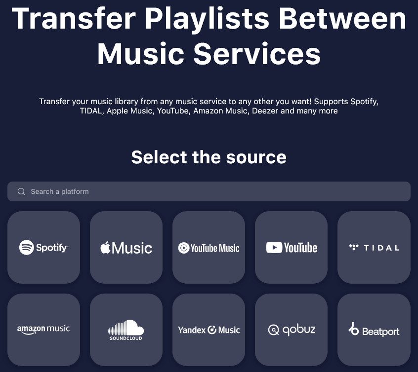 tune my music streaming services