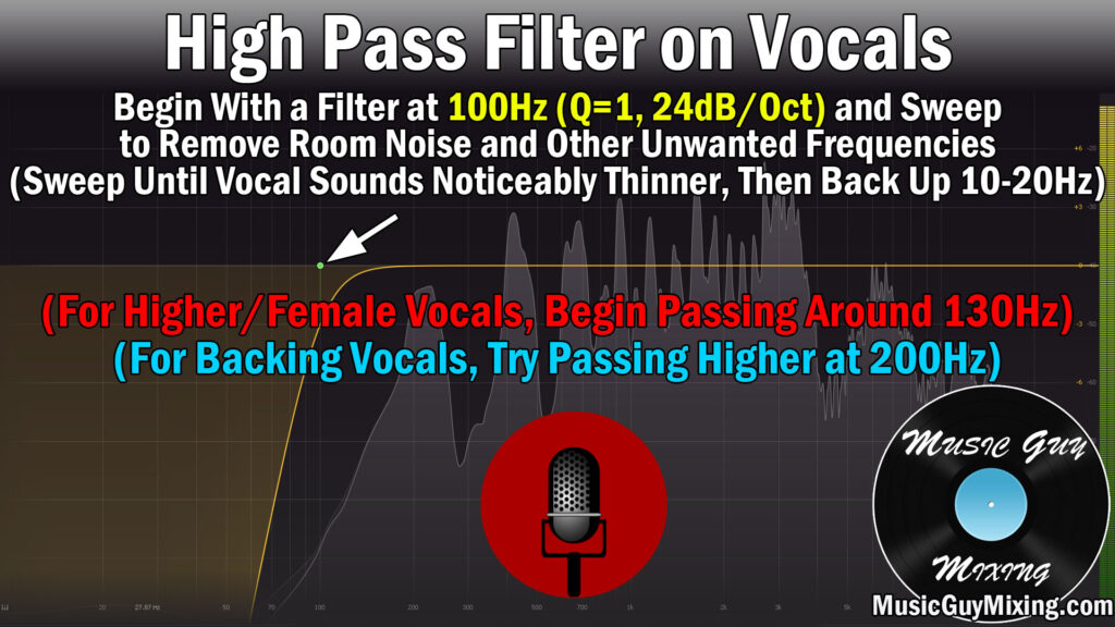 high pass filter for vocals