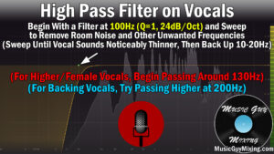 high pass filter for vocals