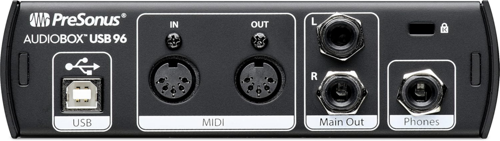 presonus audiobox rear