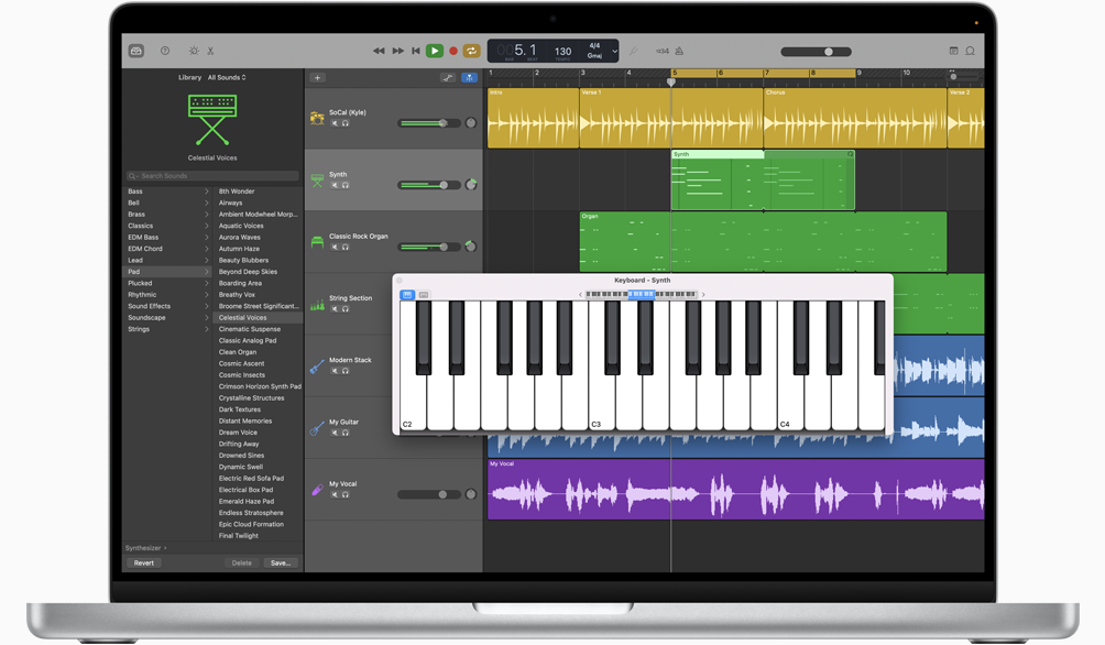 garageband instruments