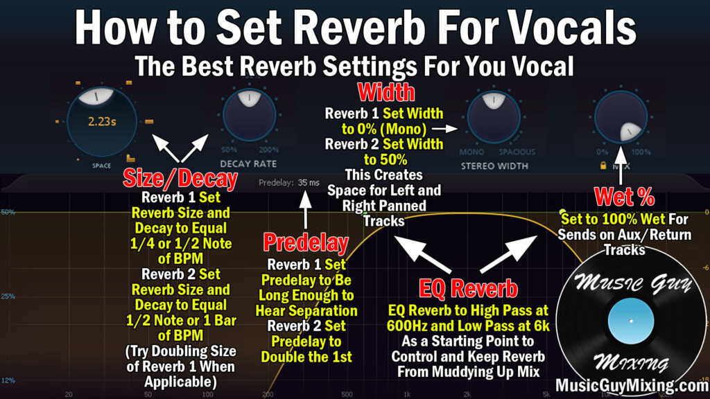how to set reverb for vocals